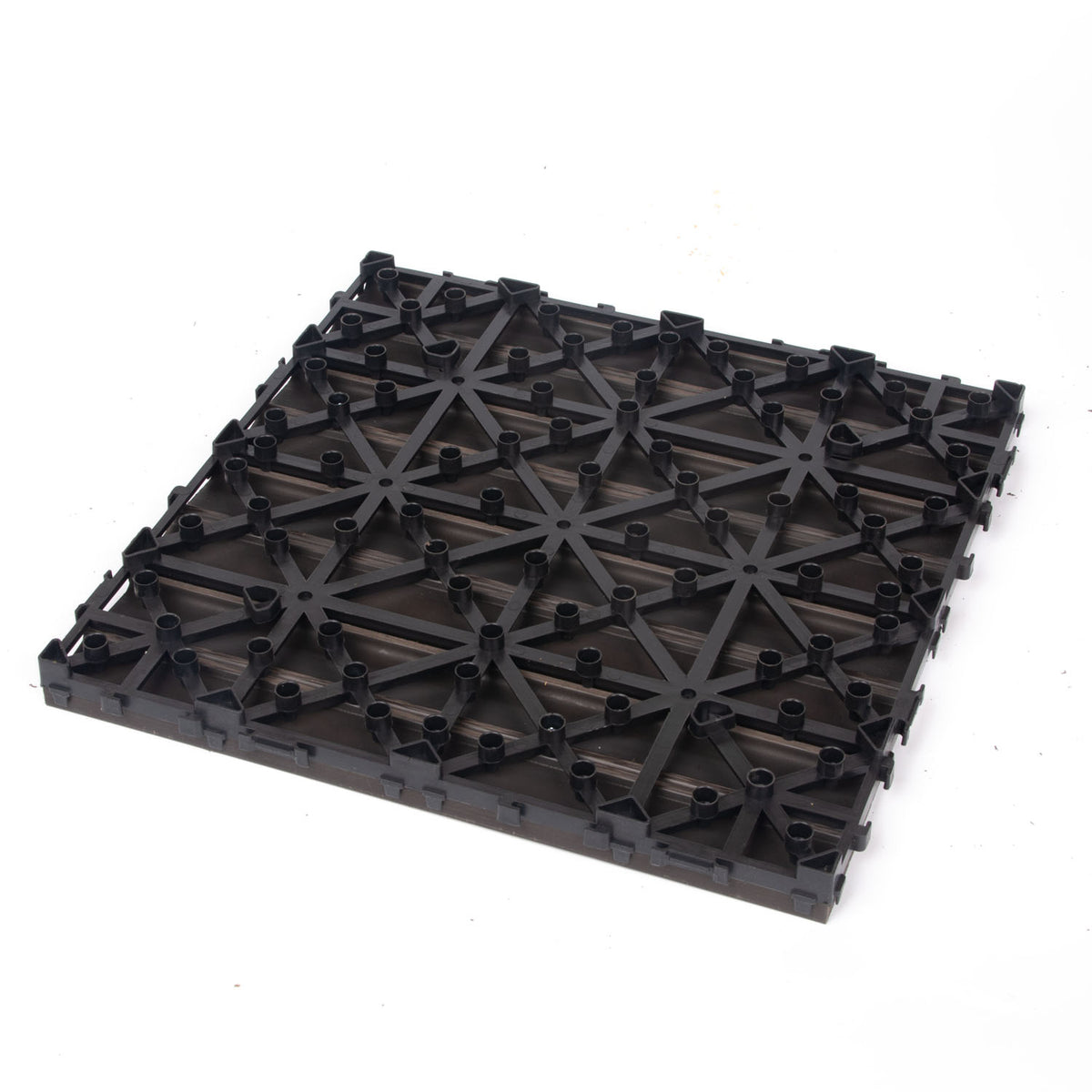 10PCS Interlocking Patio Deck Tiles 30cm x 30cm Outdoor Wood Flooring for Patio Garden Balcony Poolside Walnut