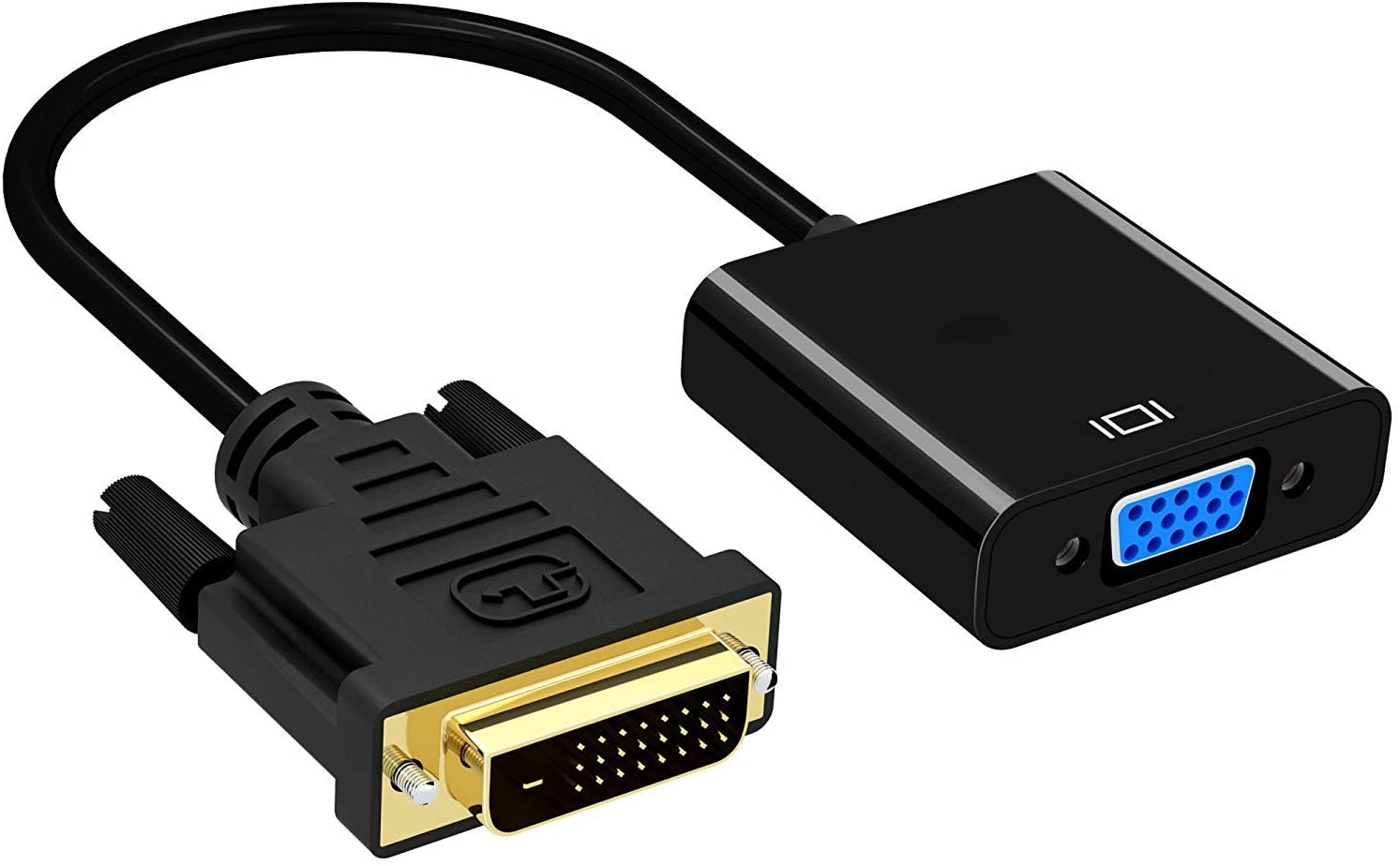 DVI to VGA Adapter,ABLEWE 1080p Active DVI-D to VGA Adapter Converter 24+1 Male to Female Adapter V324-DVIVGA