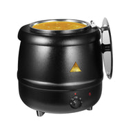 10L Restaurant Electric Buffet Food Warmer Commercial Food Warmers Soup Warmer Black V324-ELCPOT-10LBK