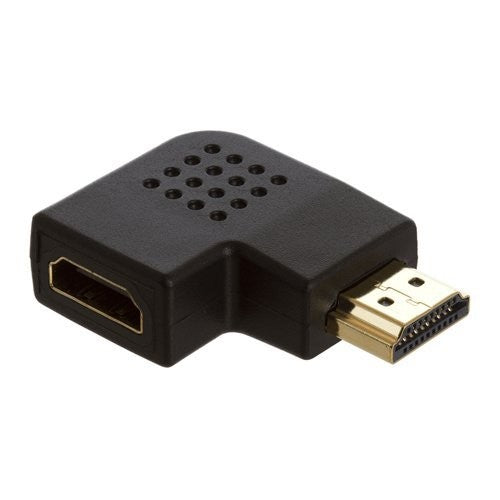 HDMI Port Saver Male to Female 90 Degree Vertical Flat Left For HDMI Cable V324-FLAT-LEFT