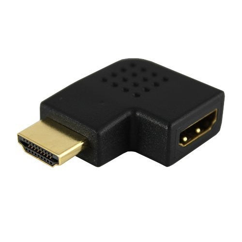 HDMI Port Saver Male to Female 90 Degree Vertical Flat Left For HDMI Cable V324-FLAT-LEFT