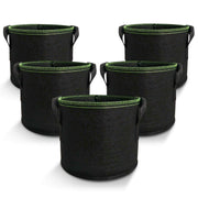 5-Pack 10 Gallons Plant Grow Bag Flower Container Pots with Handles Garden Planter V324-GD-5XGROWBG10G