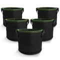 5-Pack 5 Gallons Plant Grow Bag Flower Container Pots with Handles Garden Planter V324-GD-5XGROWBG7G