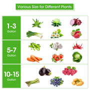 5-Pack 5 Gallons Plant Grow Bag Flower Container Pots with Handles Garden Planter V324-GD-5XGROWBG7G