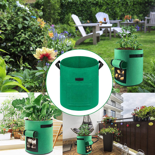 5-Pack 5 Gallons Plant Grow Bag Potato Container Pots with Handles Garden Planter V324-GD-5XPOGROWBG7G