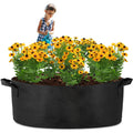 1 Pack 100 Gallon 100cm 50cm Grow Bag Heavy Duty Thickened Plant Pots with Handles for Farming Gardening Tree V324-GD-GROWBG10050CM
