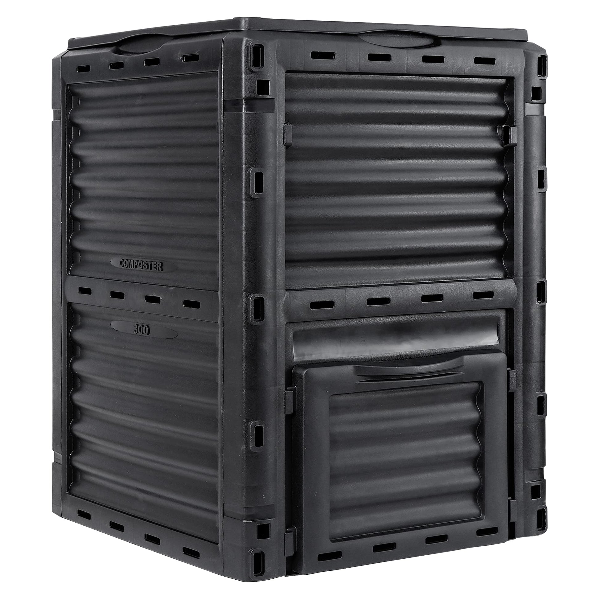 300L Large Garden Outdoor Compost Bin Composter BPA Free Compost Barrel V324-GDCOBIN-300L