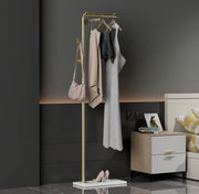 Metal Coat Rack Marble Base Hooks Clothes Coats Bag Tree Hat Display Hanger Stand Organiser V324-H-CRACKGDWH-S