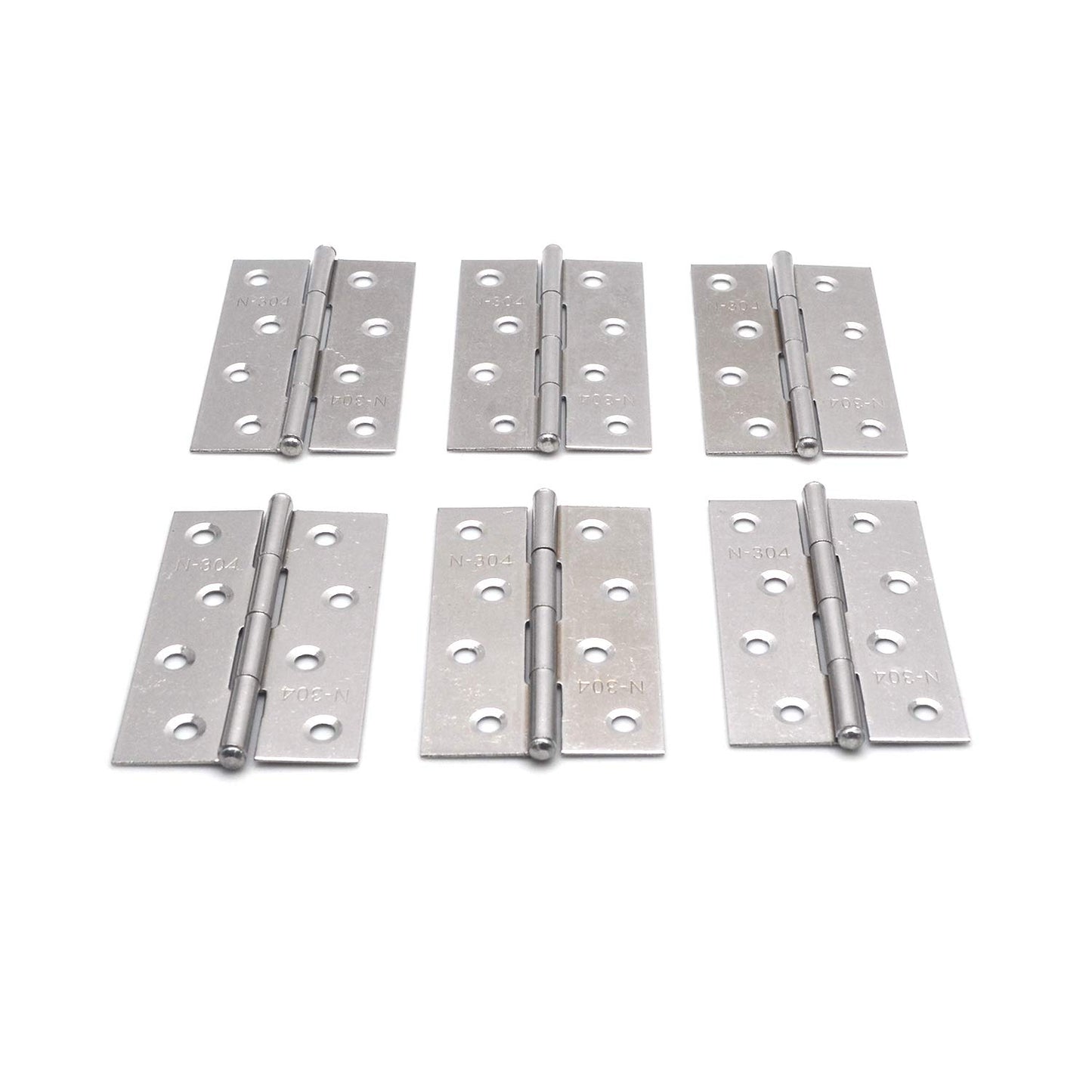 Pack of 6 Hinge 3.5 Inch Stainless Steel Door Hinges Cabinet Door Hinges Furniture V324-HG-12405