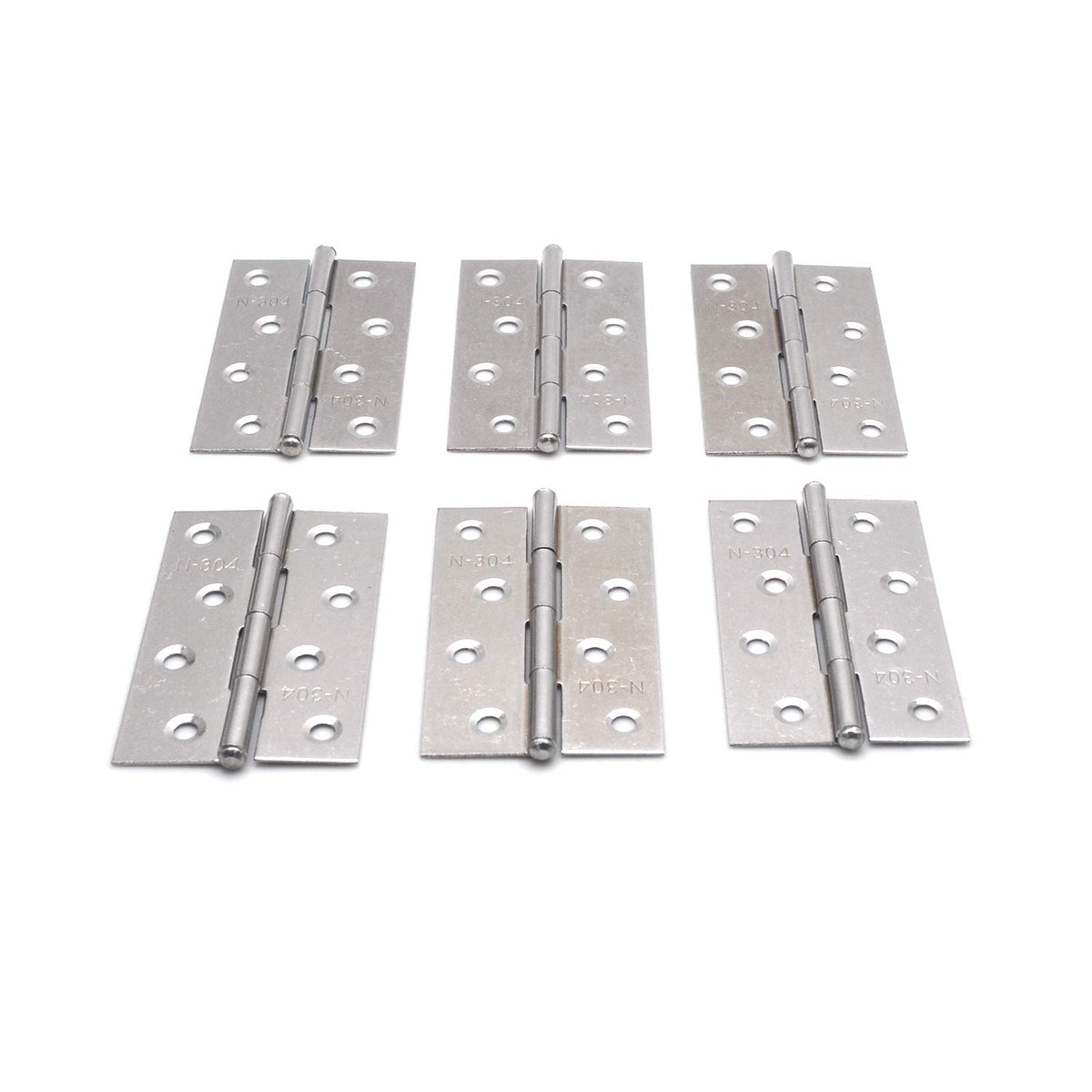 Pack of 6 Hinge 3.5 Inch Stainless Steel Door Hinges Cabinet Door Hinges Furniture V324-HG-12405