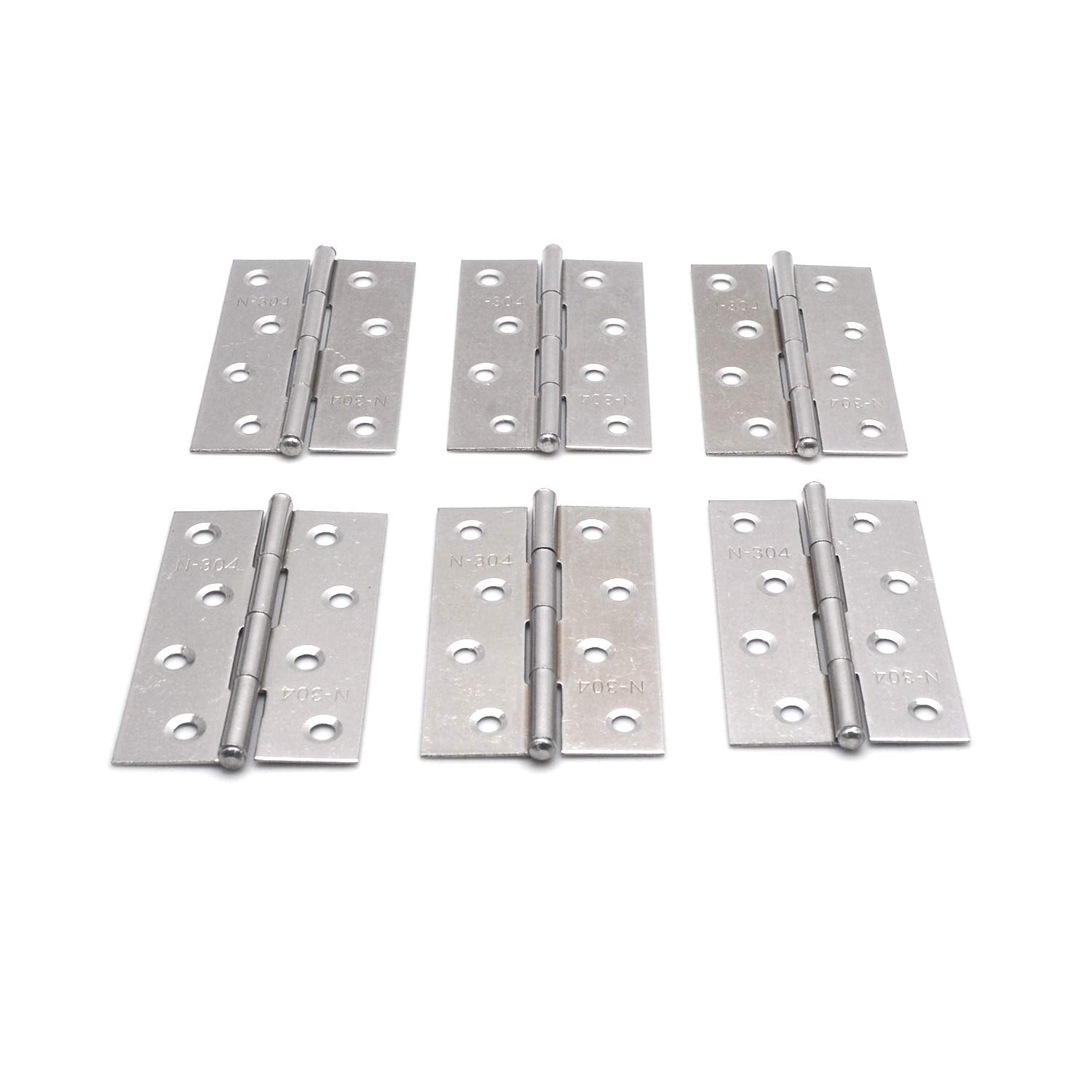 Pack of 6 Hinge 3.5 Inch Stainless Steel Door Hinges Cabinet Door Hinges Furniture V324-HG-12405