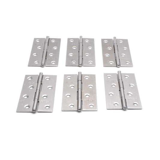 Pack of 6 Hinge 3.5 Inch Stainless Steel Door Hinges Cabinet Door Hinges Furniture V324-HG-12405