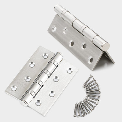 304 Flat Pin Hinge Spring 2Pack 100mm Folding Butt Door Cabinet Hinges Folding Furniture Hardware V324-HG-2PC25405