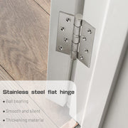 304 Flat Pin Hinge Spring 2Pack 100mm Folding Butt Door Cabinet Hinges Folding Furniture Hardware V324-HG-2PC25405