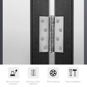 304 Flat Pin Hinge Spring 2Pack 100mm Folding Butt Door Cabinet Hinges Folding Furniture Hardware V324-HG-2PC25405
