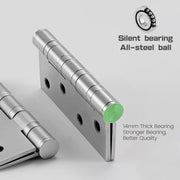 304 Flat Pin Hinge Spring 2Pack 100mm Folding Butt Door Cabinet Hinges Folding Furniture Hardware V324-HG-2PC25405