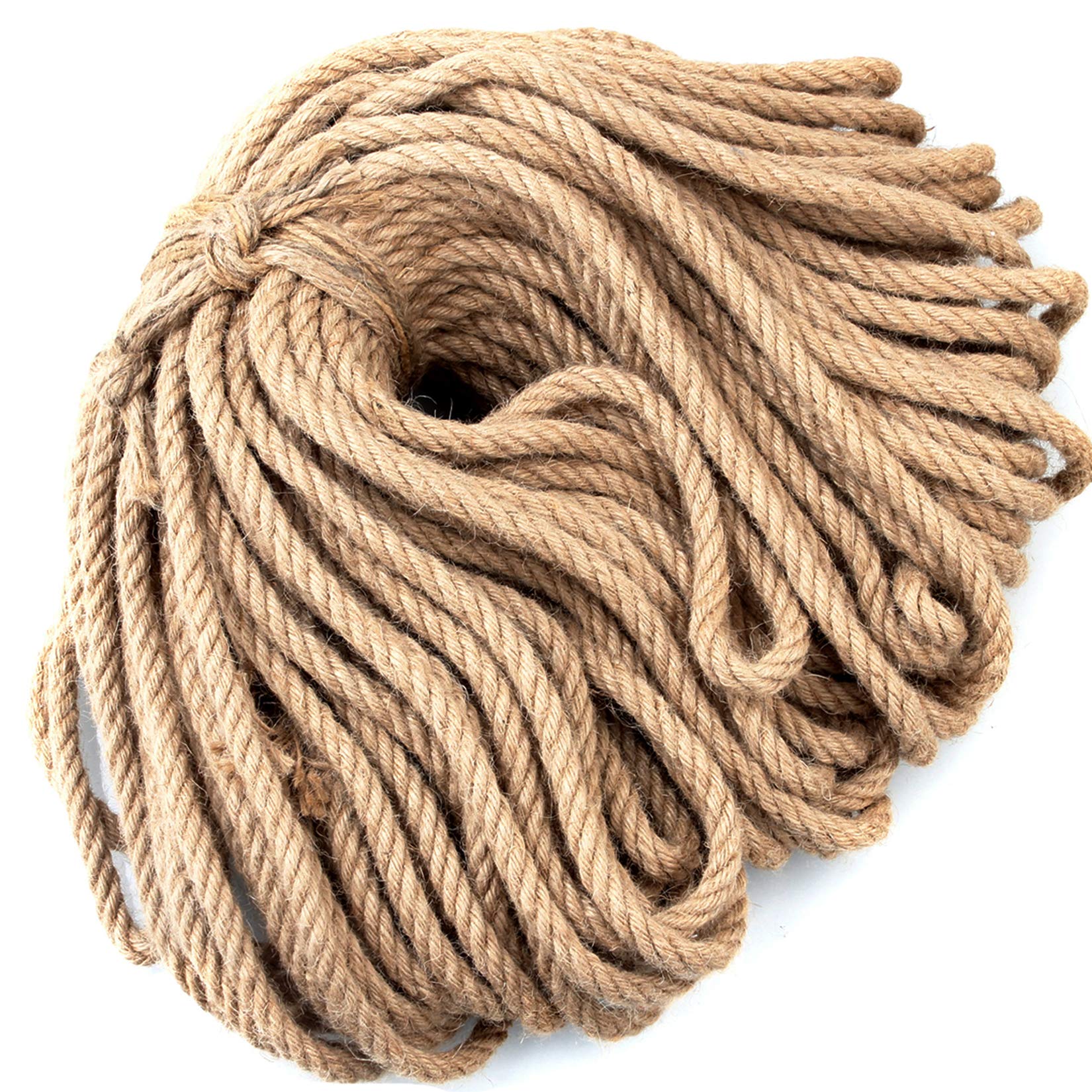 50m Sisal 10mm Rope Natural Twine Cord Thick Jute Hemp Manila Crafting Home Decor V324-HO-10MMSROPE