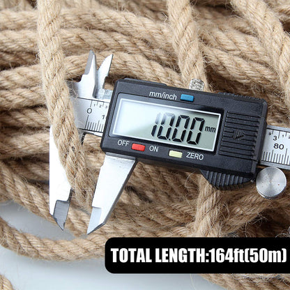 50m Sisal 10mm Rope Natural Twine Cord Thick Jute Hemp Manila Crafting Home Decor V324-HO-10MMSROPE