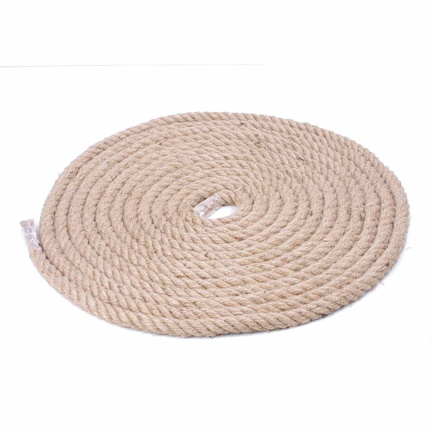 10m Sisal 20mm Rope Natural Twine Cord Thick Jute Hemp Manila Crafting Home Decor V324-HO-20MMSROPE10M
