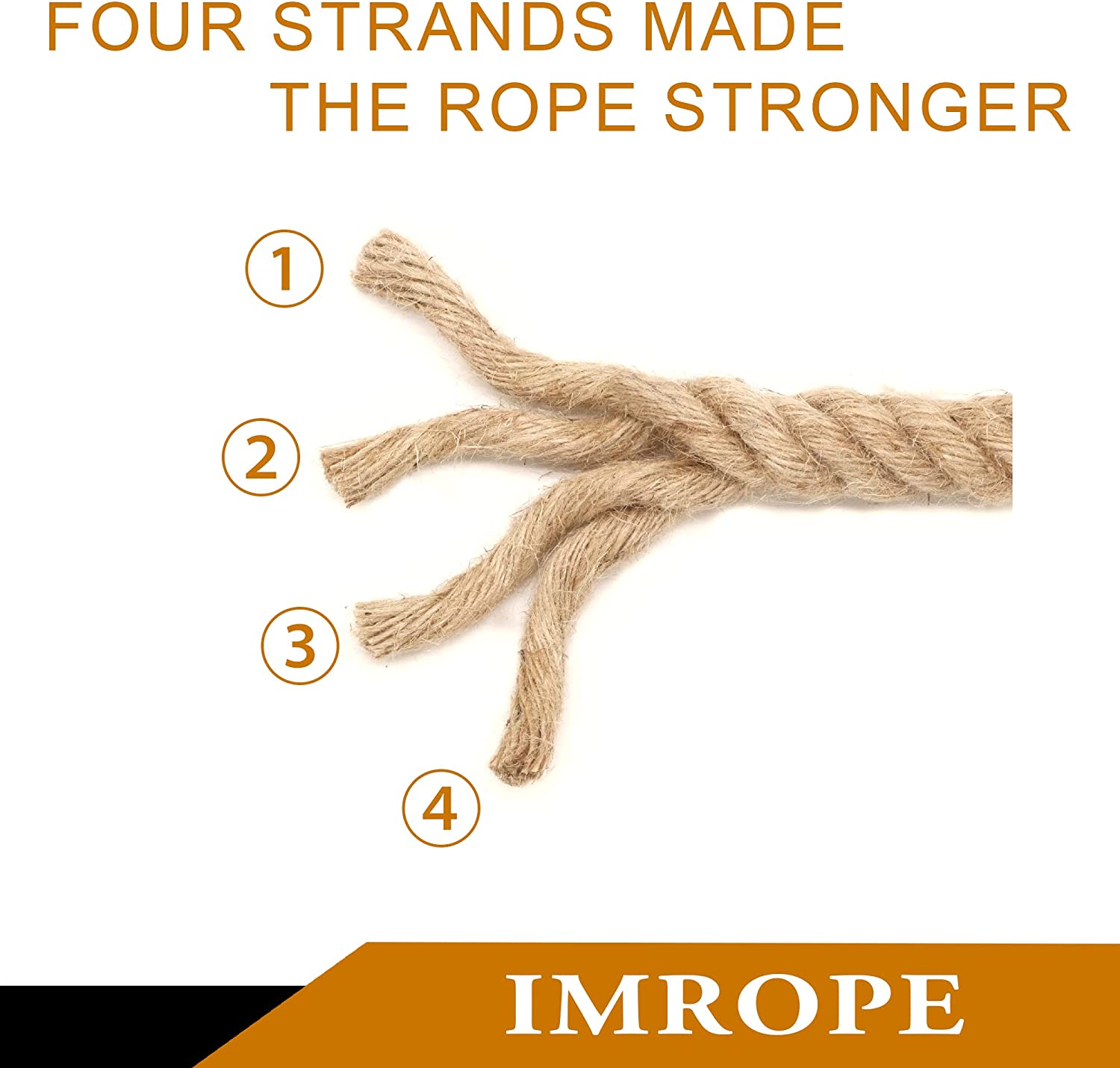 2m Sisal 20mm Rope Natural Twine Cord Thick Jute Hemp Manila Crafting Home Decor V324-HO-20MMSROPE2M