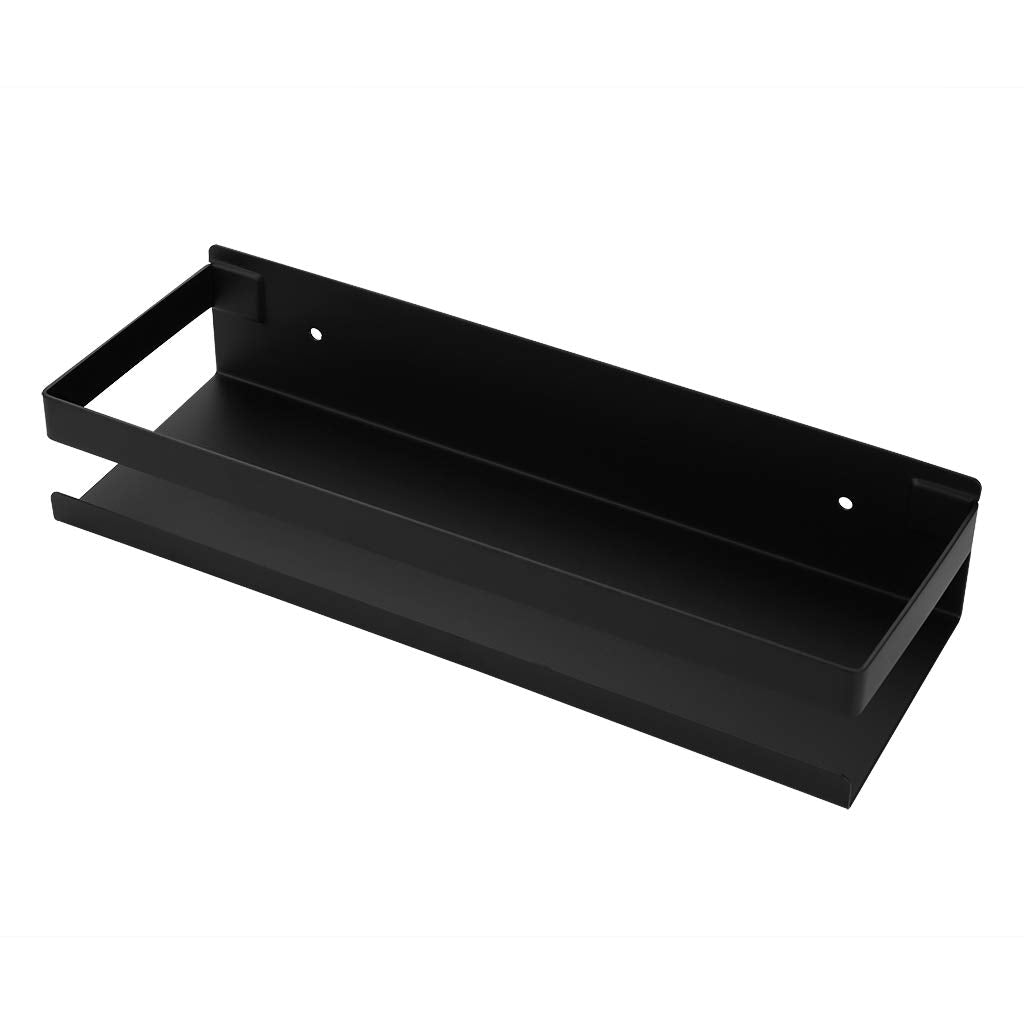 Black Bathroom Shower Shelf Kitchen Rack Storage Shelves Shampoo Holder Organizer V324-HO-23TOWHOLD-BK