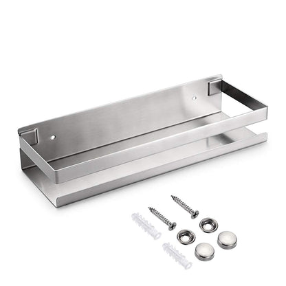 Brushed Bathroom Shower Shelf Kitchen Rack Storage Shelves Shampoo Holder Organizer V324-HO-23TOWHOLD-SI