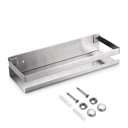 Brushed Bathroom Shower Shelf Kitchen Rack Storage Shelves Shampoo Holder Organizer V324-HO-23TOWHOLD-SI