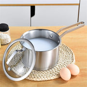 6 Pc Kitchen Sauce Pan Pots Set 430 Stainless Steel Cookware Set Milk stock Pot Pans Set V324-HO-3PC430POT