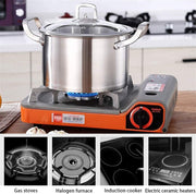 6 Pc Kitchen Sauce Pan Pots Set 430 Stainless Steel Cookware Set Milk stock Pot Pans Set V324-HO-3PC430POT