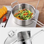 6 Pc Kitchen Sauce Pan Pots Set 430 Stainless Steel Cookware Set Milk stock Pot Pans Set V324-HO-3PC430POT