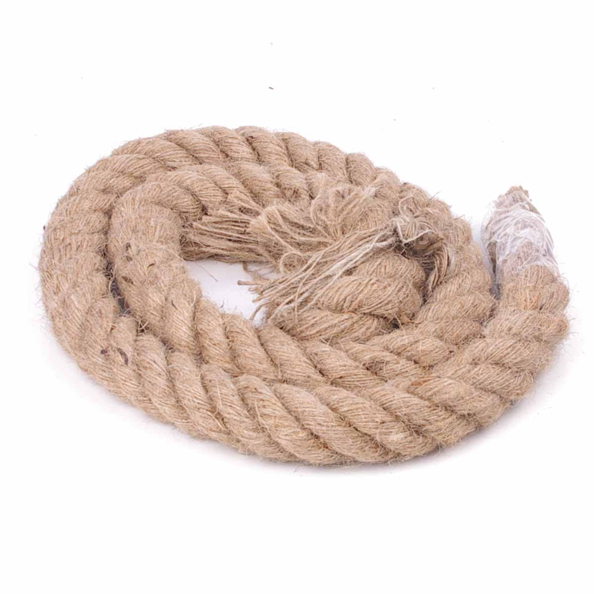 1m Sisal 40mm Rope Natural Twine Cord Thick Jute Hemp Manila Crafting Home Decor V324-HO-40MMSROPE1M