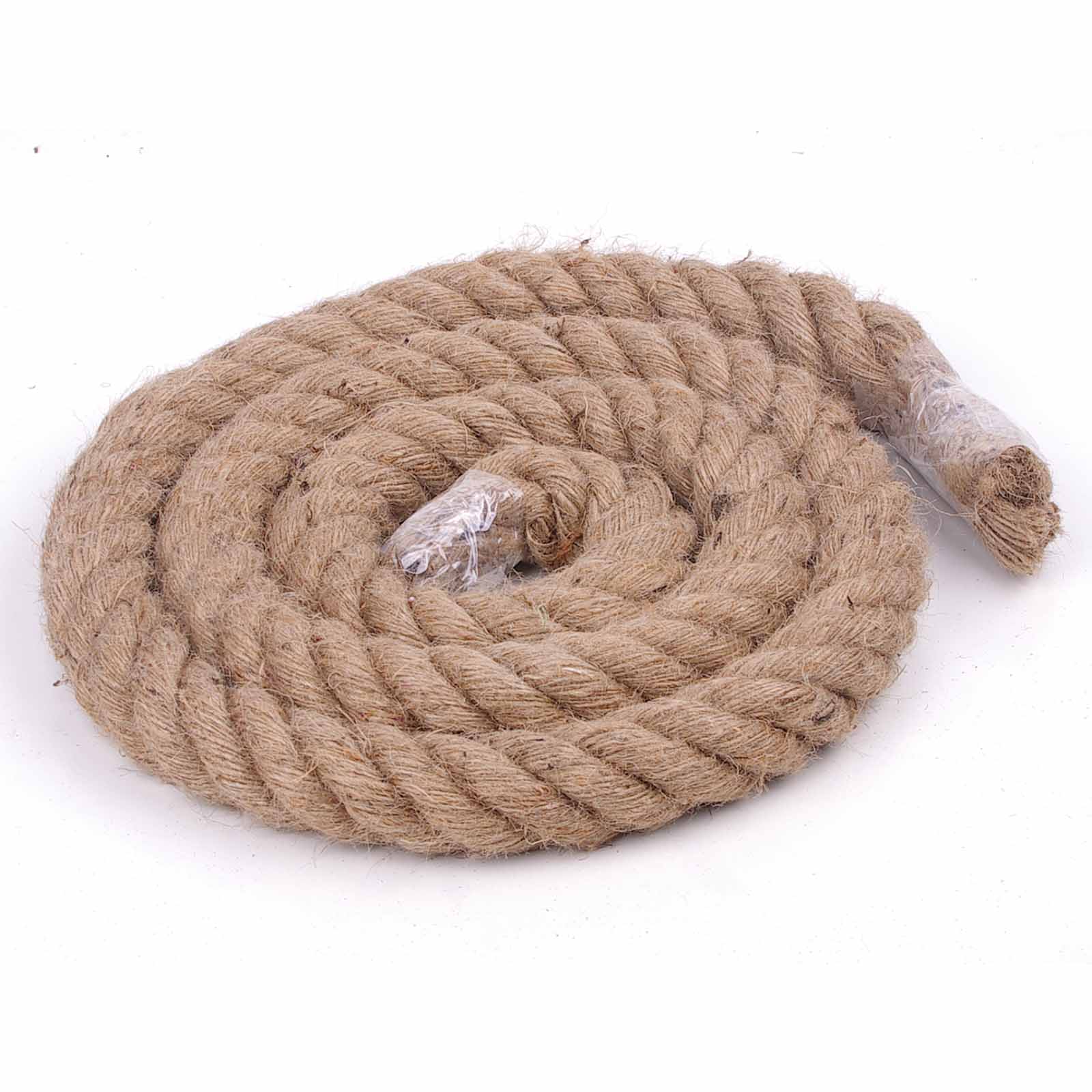 2m Sisal 40mm Rope Natural Twine Cord Thick Jute Hemp Manila Crafting Home Decor V324-HO-40MMSROPE2M