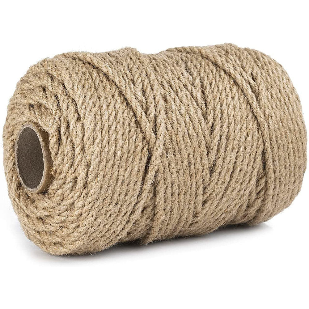 100m Sisal 5mm Rope Natural Twine Cord Thick Jute Hemp Manila Crafting Home Decor V324-HO-5MMSROPE