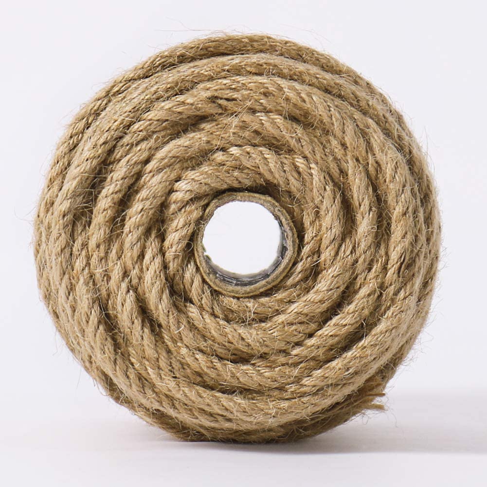 100m Sisal 5mm Rope Natural Twine Cord Thick Jute Hemp Manila Crafting Home Decor V324-HO-5MMSROPE