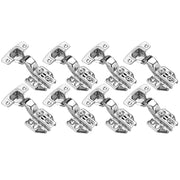 8 Pack 304 Stainless Steel Cabinet Hinges 100 Degree Soft Closing Insert Overlay Door Hinge Nickel Plated V324-HO-8XINHINGE