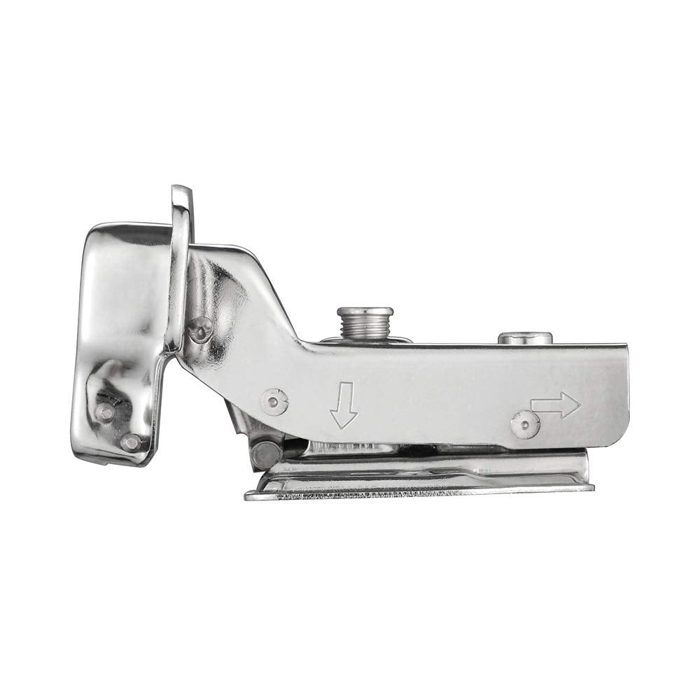8 Pack 304 Stainless Steel Cabinet Hinges 100 Degree Soft Closing Insert Overlay Door Hinge Nickel Plated V324-HO-8XINHINGE