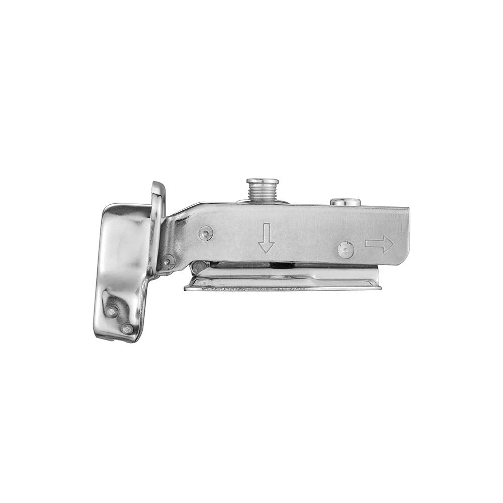 8 Pack 304 Stainless Steel Cabinet Hinges 100 Degree Soft Closing half Overlay Door Hinge Nickel Plated Finish V324-HO-8XPHINGE