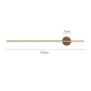 60CM Brushed Golden Brass Towel Bar Bathroom Kitchen Hand Towel Rack Holder Hanger V324-HO-BARACK