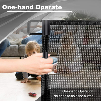 Retractable 3M Doorways Hallways Stairs Baby Gate Dog Pet Gate Indoor Outdoor Safety Gates V324-HO-GATEBK3M