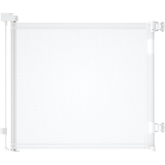 Retractable 1.5M Doorways Hallways Stairs Baby Gate Dog Pet Gate Indoor Outdoor Safety Gates White V324-HO-GATEWH15M