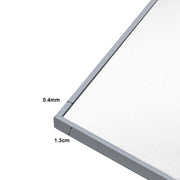 40x50cm White Rectangle Wall Bathroom Mirror Bathroom Holder Vanity Mirror Corner Decorative Mirrors V324-HO-MIRRAC4050-WH