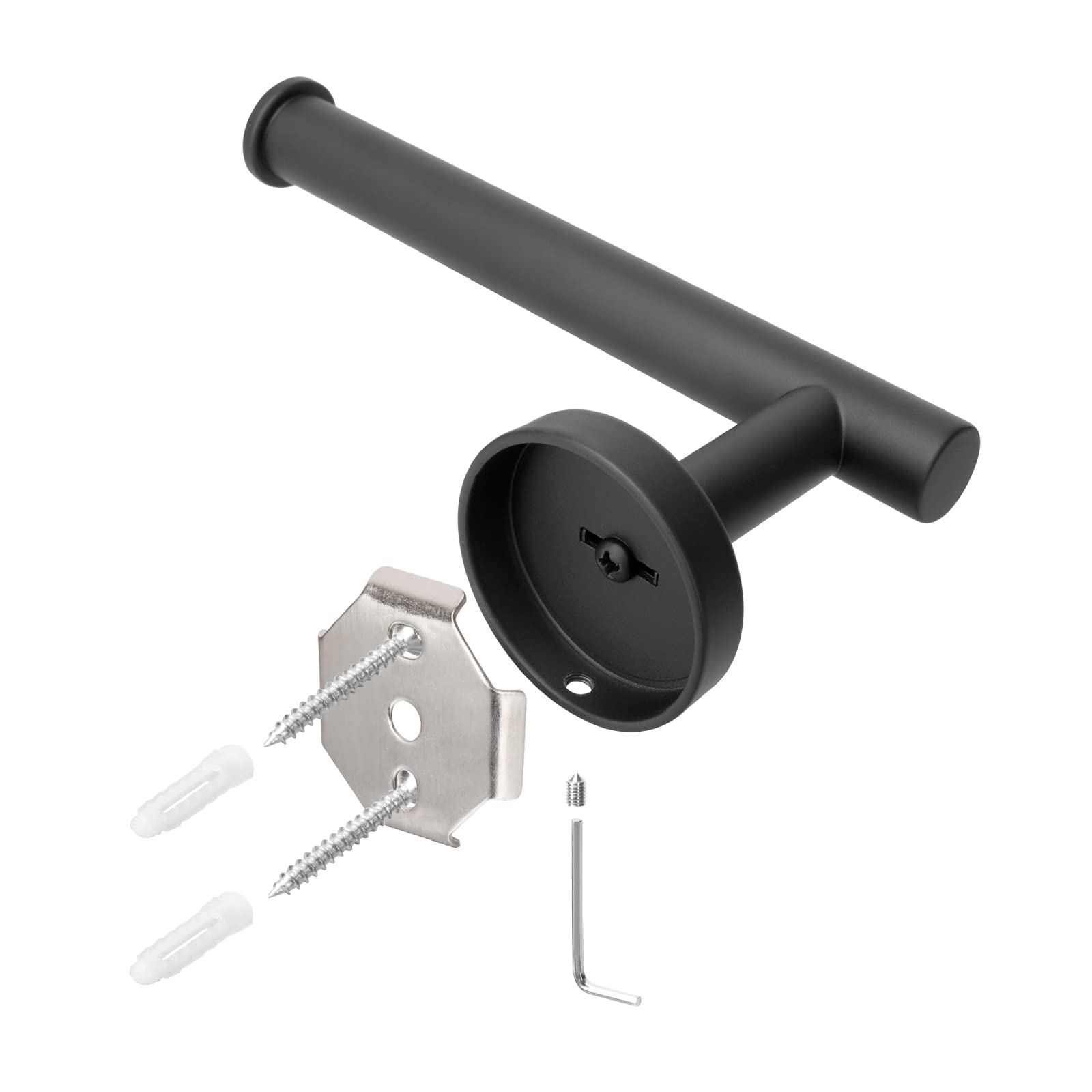Toilet Paper Holder Black Wall Mount Bathroom Paper Roll Holder Roll Holder 304 V324-HO-TPHOLD-DKBK
