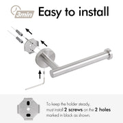 Toilet Paper Holder Bathroom Paper Roll Holder Roll Holder brushed Silver Wall Mount 304 V324-HO-TPHOLD-DKSI