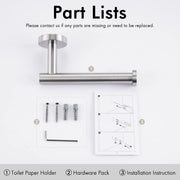 Toilet Paper Holder Bathroom Paper Roll Holder Roll Holder brushed Silver Wall Mount 304 V324-HO-TPHOLD-DKSI