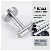 Toilet Paper Holder Bathroom Paper Roll Holder Roll Holder brushed Silver Wall Mount 304 V324-HO-TPHOLD-DKSI