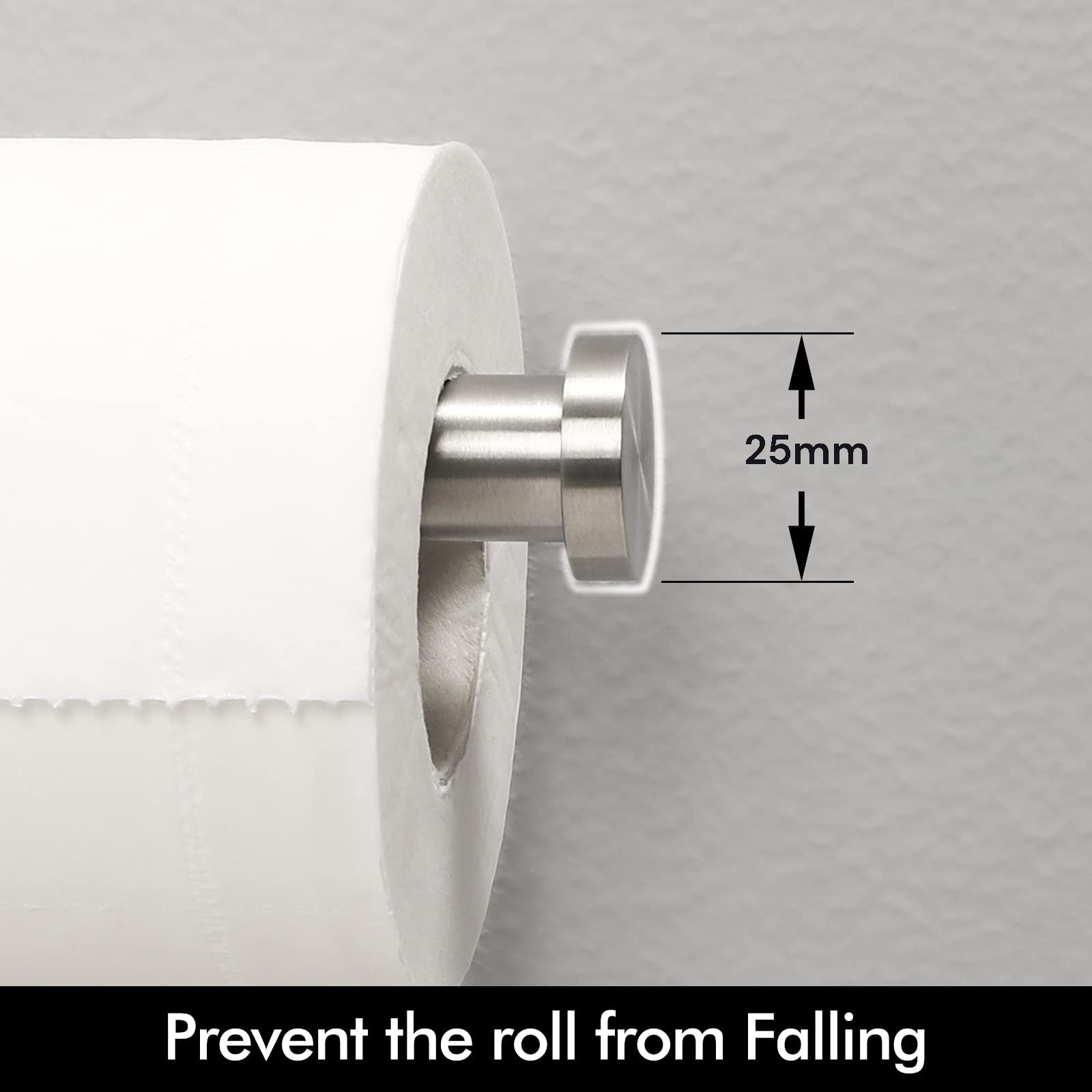 Toilet Paper Holder Bathroom Paper Roll Holder Roll Holder brushed Silver Wall Mount 304 V324-HO-TPHOLD-DKSI