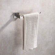Square Hand Towel Holder Ring Wall Mounted Modern Towel Bar Bathroom Kitchen V324-HO-TTHOLD-SI