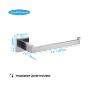 Square Hand Towel Holder Ring Wall Mounted Modern Towel Bar Bathroom Kitchen V324-HO-TTHOLD-SI