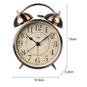 Dual Alarm Clock Twin Bell Alarm Clock, Bedroom Table Desk Alarm Clock Backlight V324-HO-WC45H