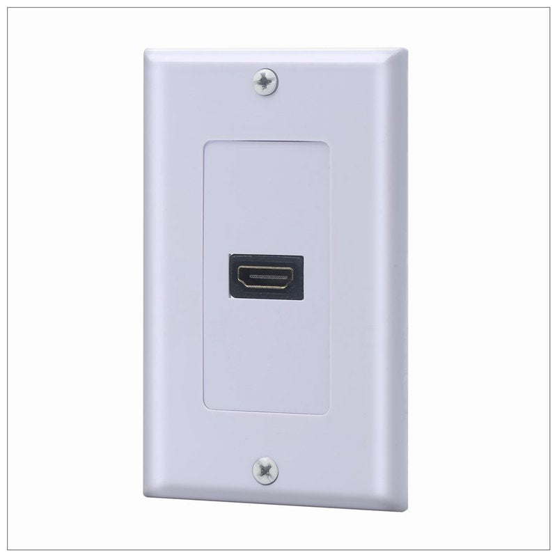 1 Port HDMI Wallplate - Supports 4K, 3D Wall Plate V324-HWP